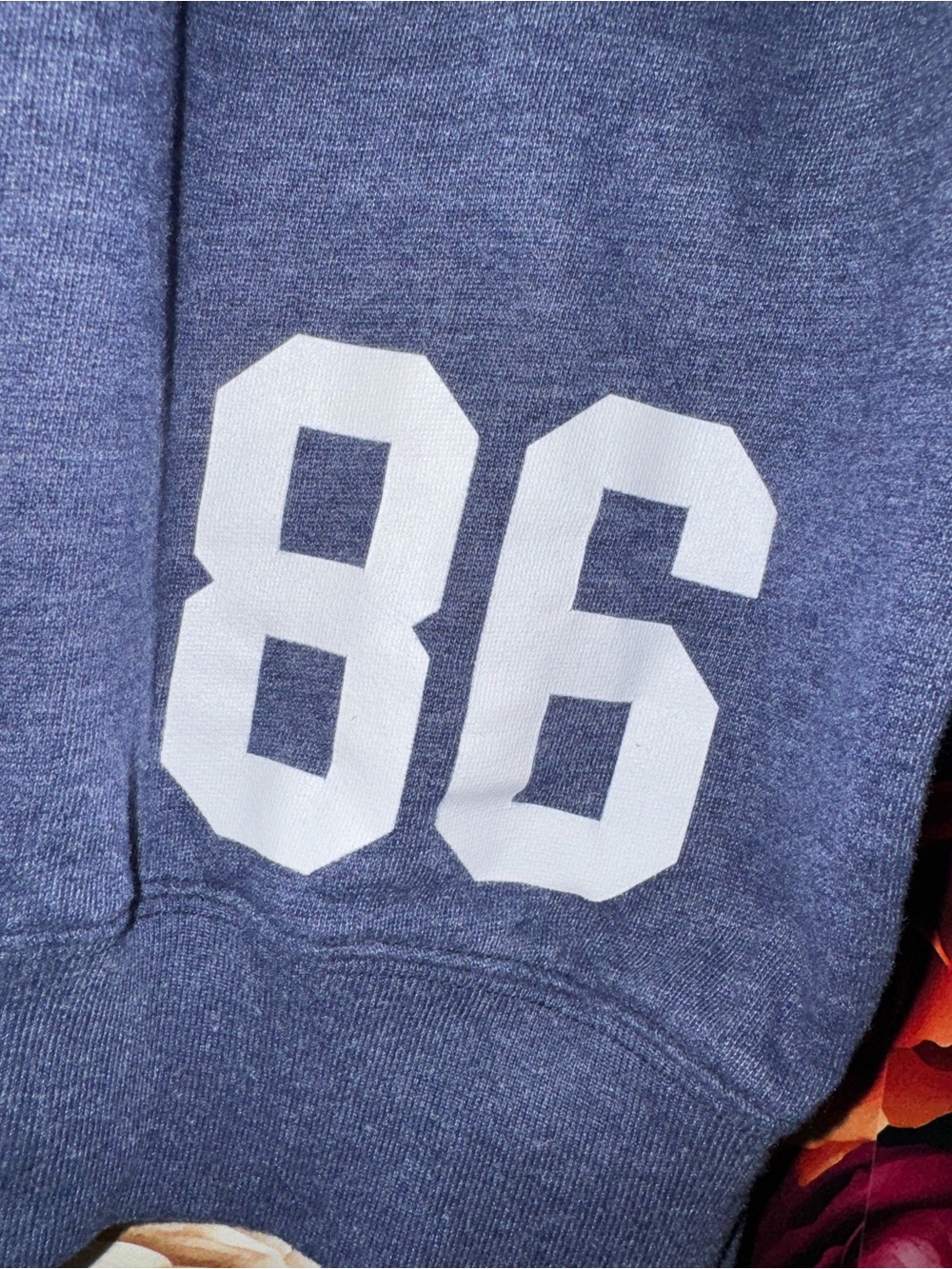 PINK Victoria's Secret Navy Crewneck Pullover with White Logo, M - Picture 11 of 13